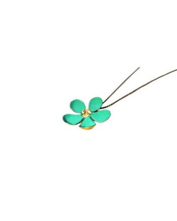 agua gold flower pendant