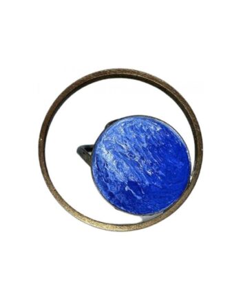 blue double circle ring 1