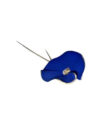dark blue flower pendant