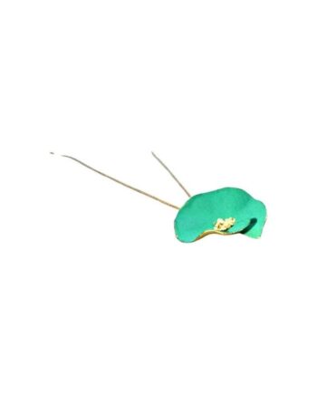 flower aqua gold pendant