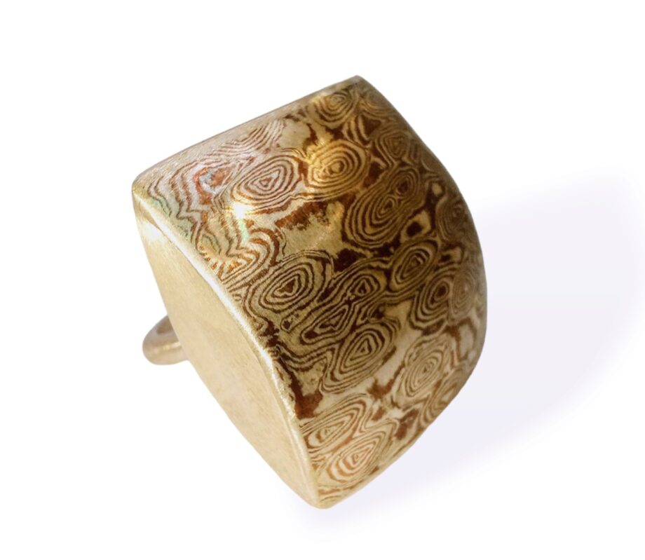 Mokume gane ring