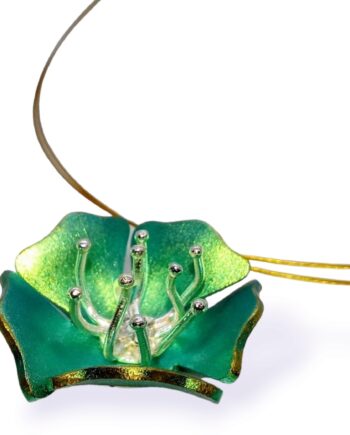 Anodizing titanium flower