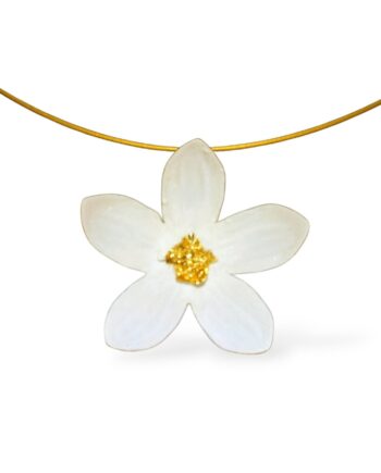White flower motif