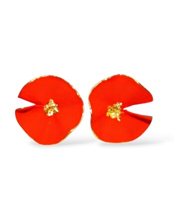 Medium orange earrings